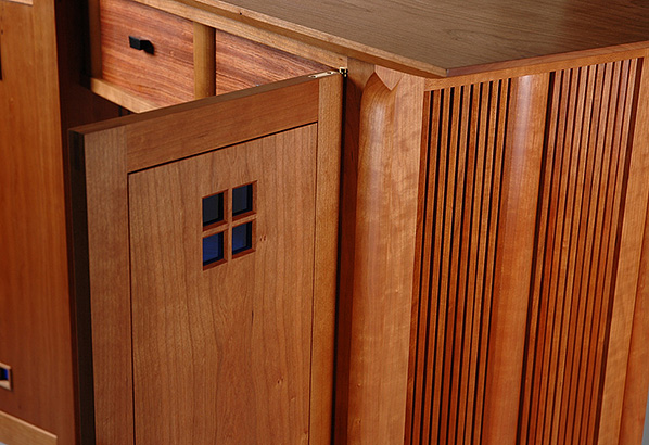 Cabinet w/Blue Windows 3